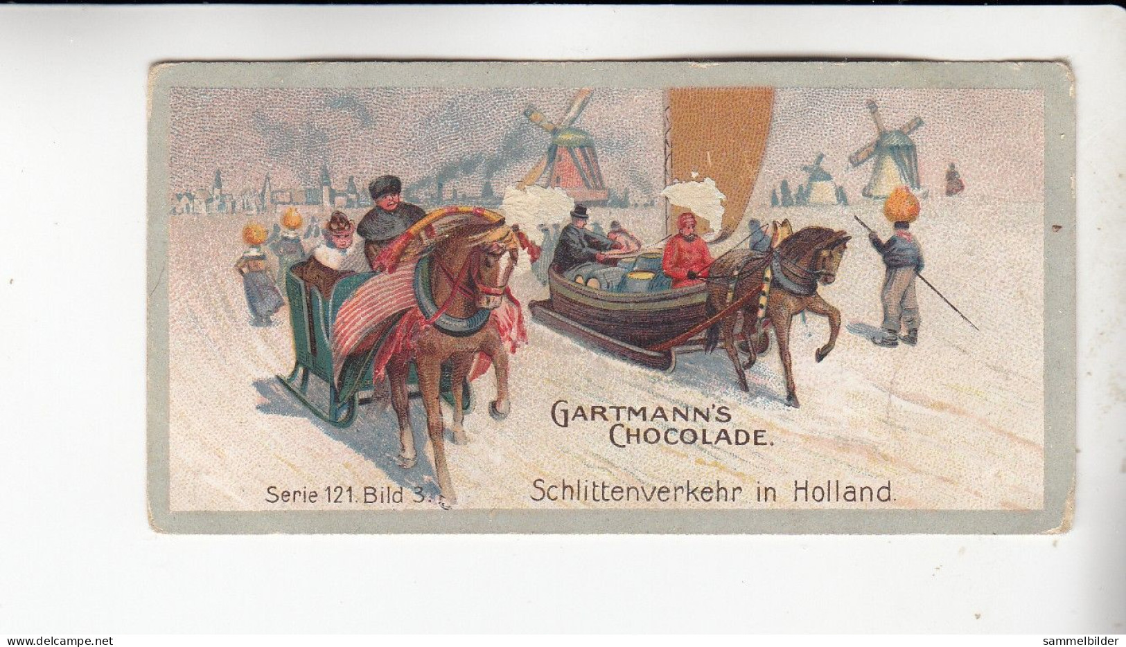 Gartmann  Winterliche Verkehrsmittel Schlittenverkehr In Holland   Serie 121 #3 Von 1905 - Sonstige & Ohne Zuordnung
