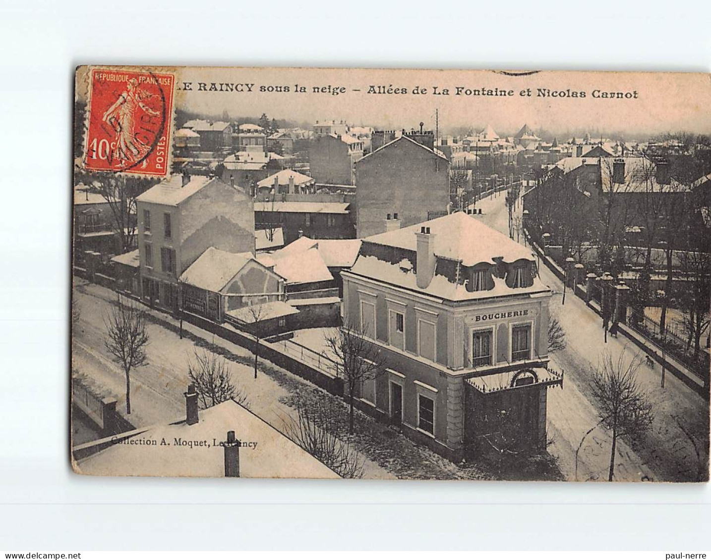 LE RAINCY : Allée De La Fontaine Et Nicolas Carnot - état - Le Raincy