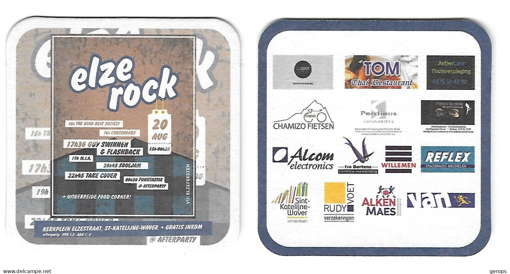 144a Brij. Maes Waarloos Elze Rock St-Katelijne-Waver Rv - Beer Mats