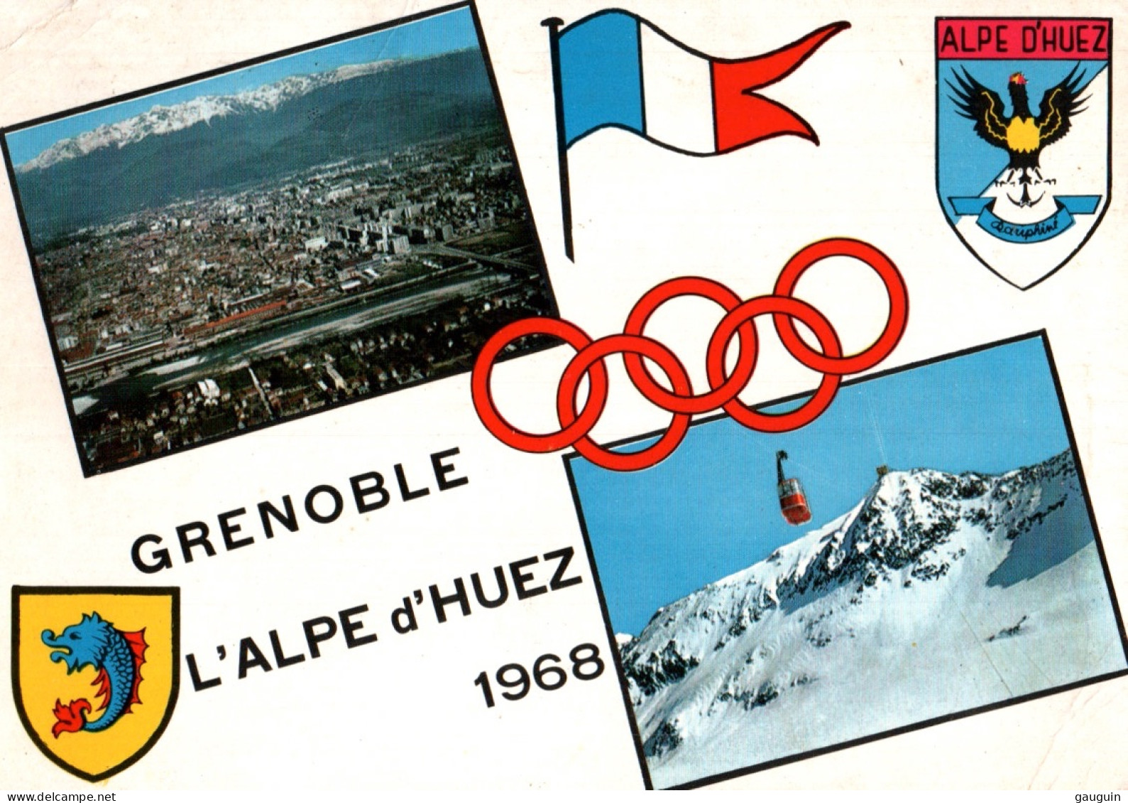 CPM - GRENOBLE / ALPE D'HUEZ - JEUX OLYMPIQUES 1968 ... Edition Jansol - Olympic Games