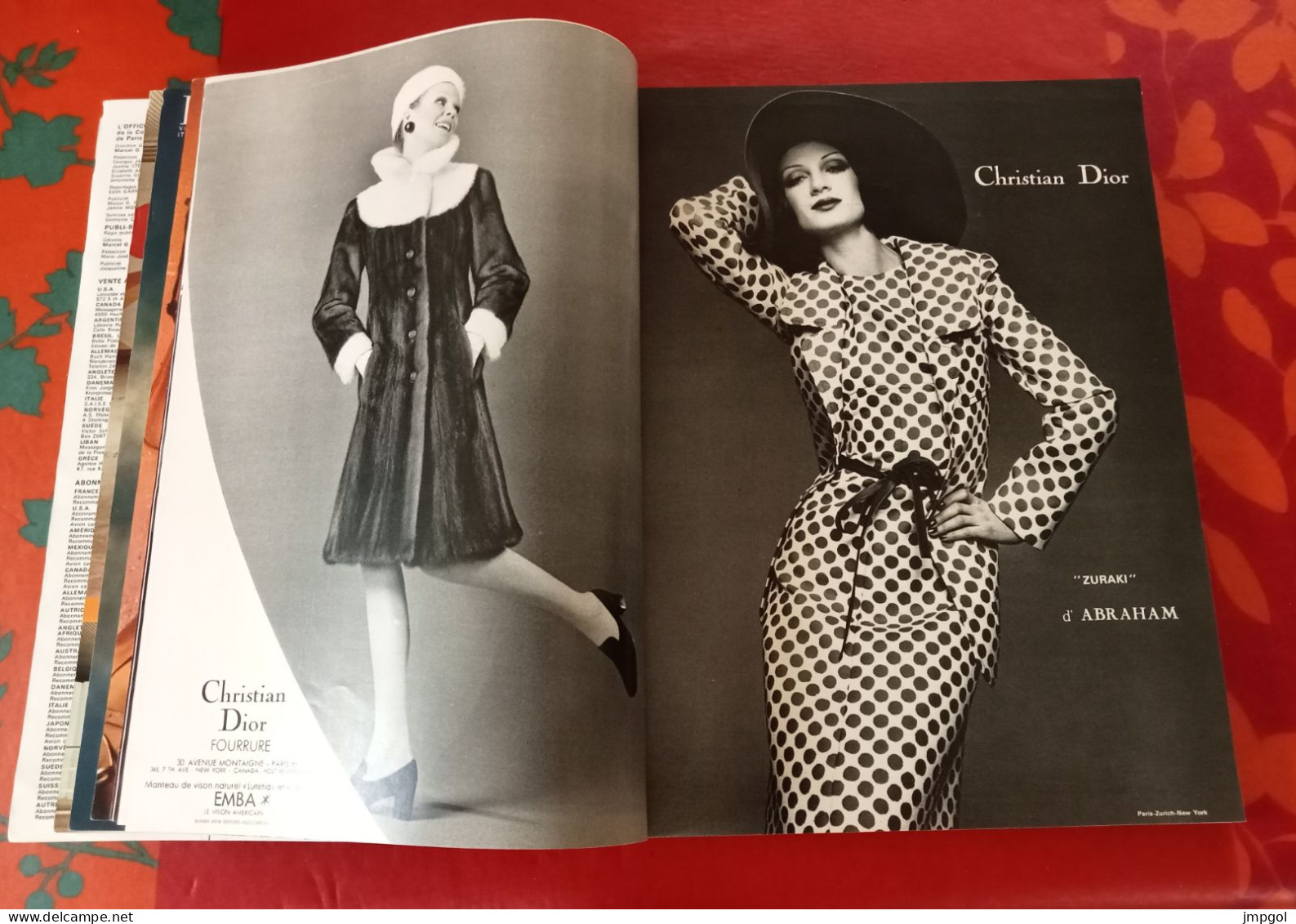 Officiel De La Couture Et De La Mode De Paris Mars 1972 Collections Printemps Saint Laurent Carven Chanel Dior Ungaro - Mode