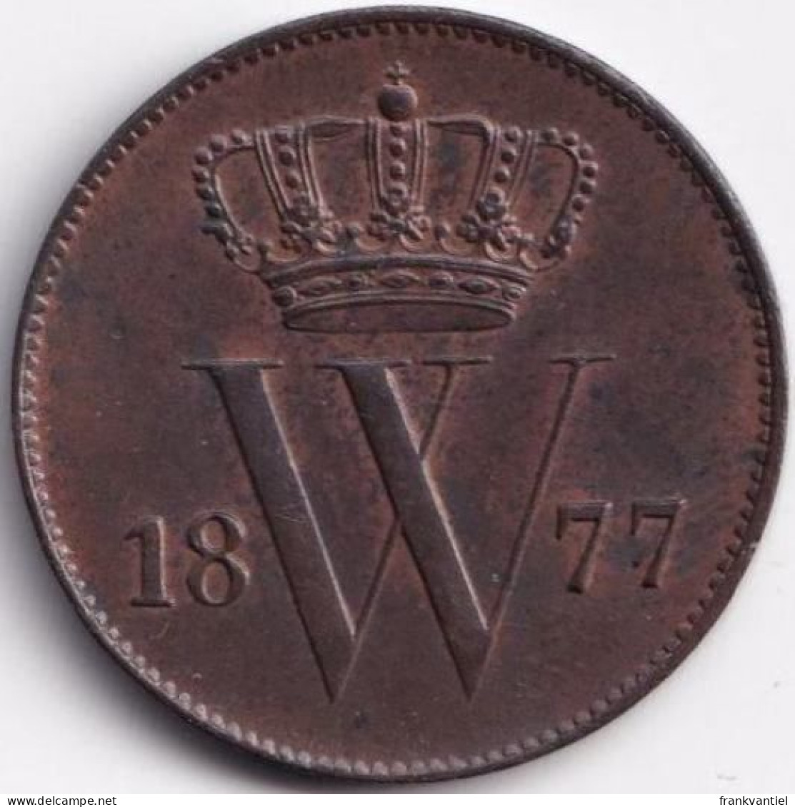 Nederland / Netherlands KM-100 1 Cent 1877 - 1849-1890 : Willem III