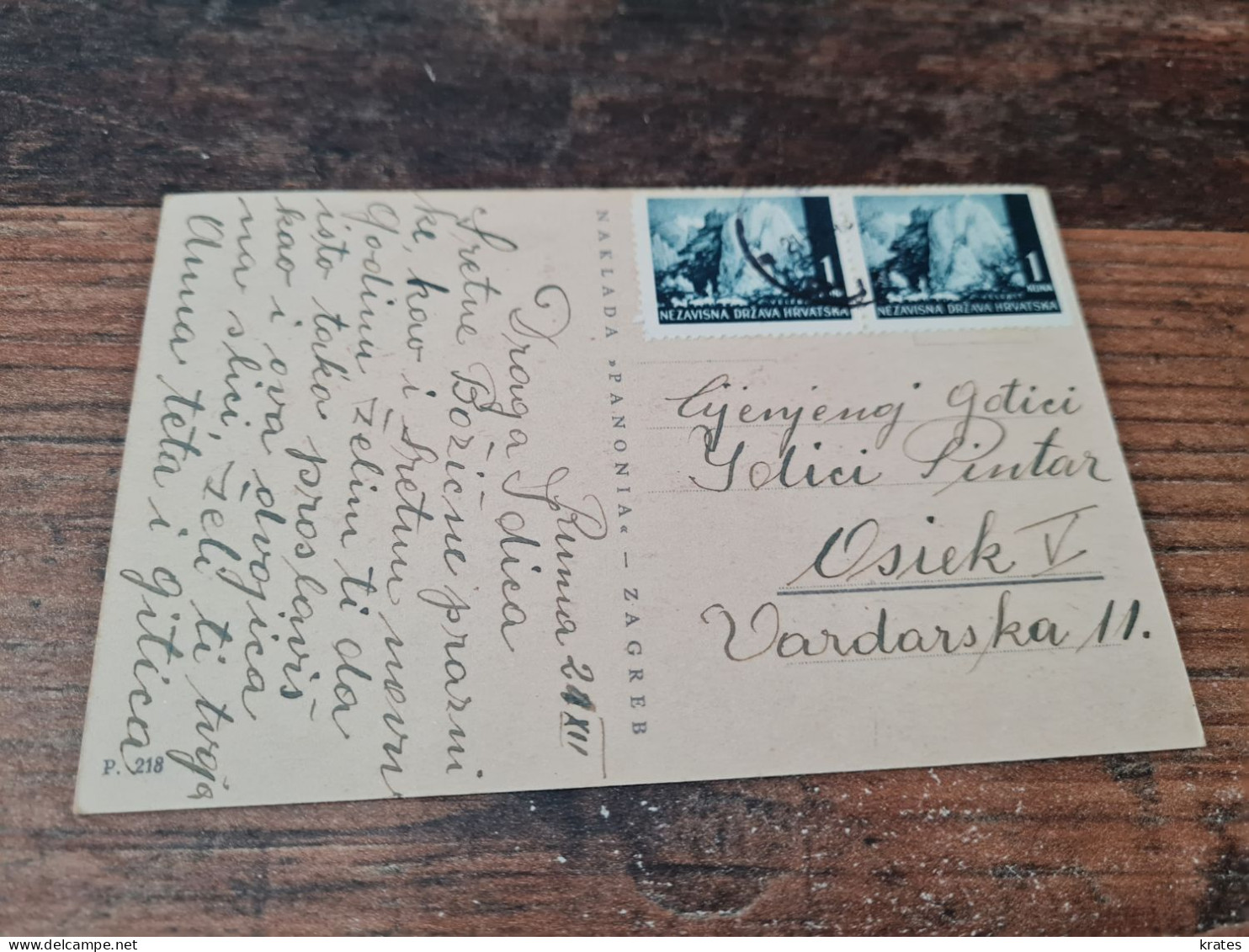 Postcard - Croatia, Christmas, NDH     (32962) - Kroatien