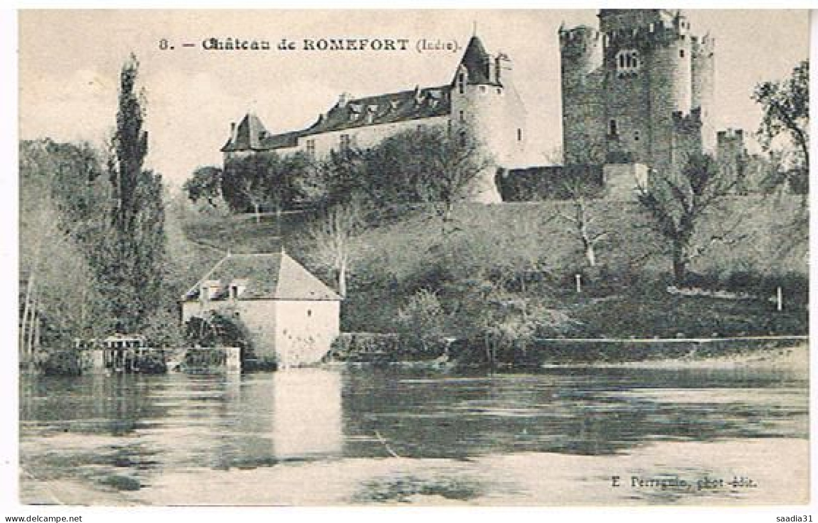 36  CHATEAU DE ROMEFORT  MOULIN 1908 - Sonstige & Ohne Zuordnung