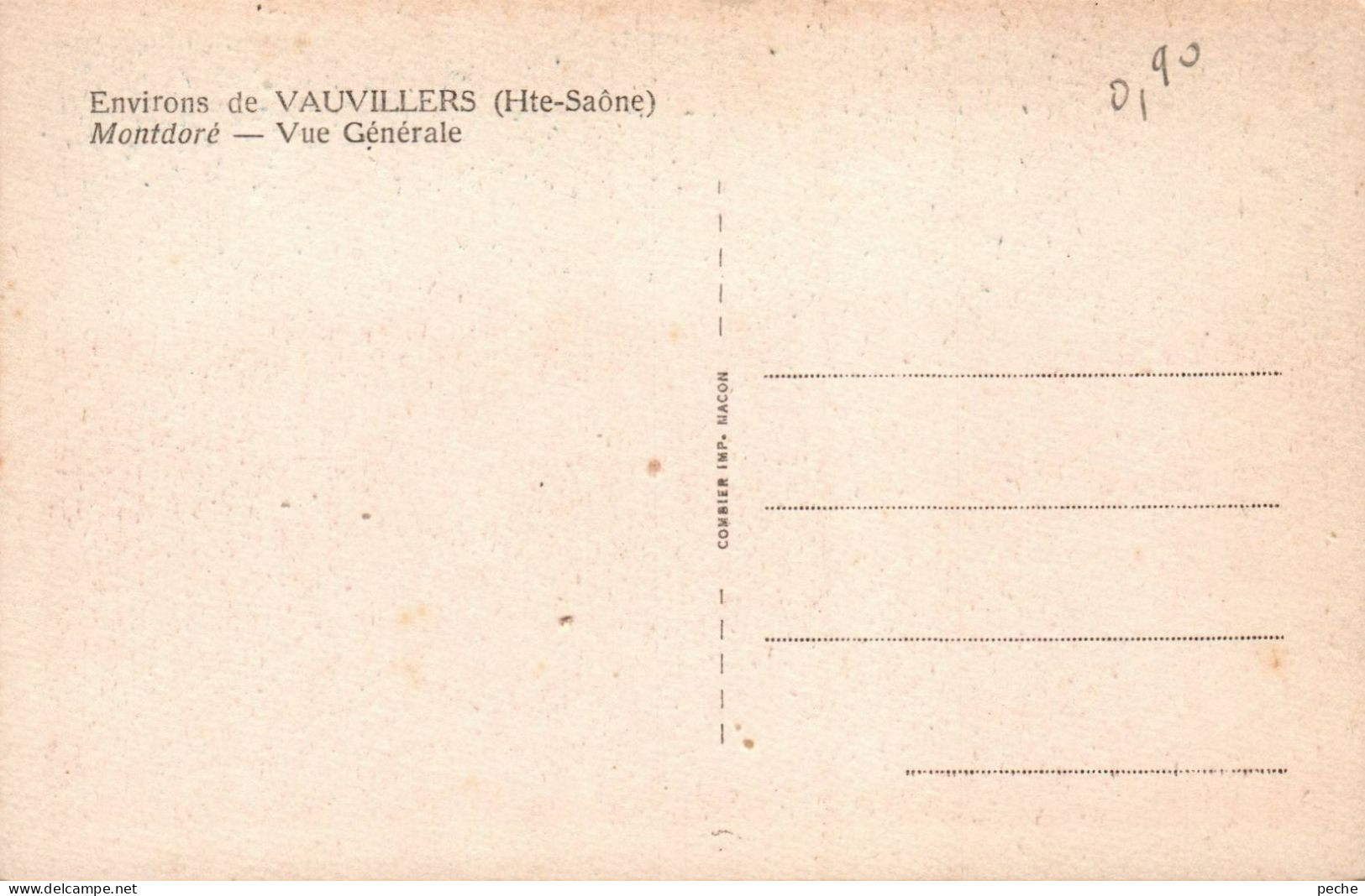 N°1563 W -cpa Vauvillers -Montdoré- Vue Générale- - Vauvillers