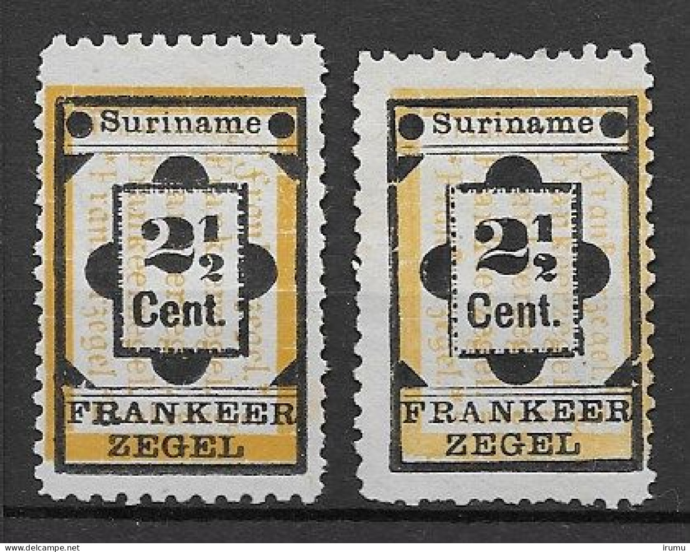 Suriname 1892, NVPH 22 Geel En Oranje (SN 2928) - Surinam ... - 1975