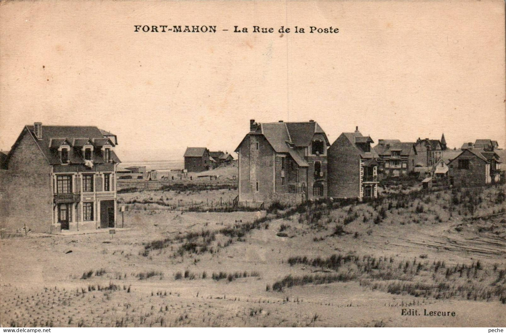 N°1565 W -cpa Fort Mahon -la Rue De La Poste- - Fort Mahon