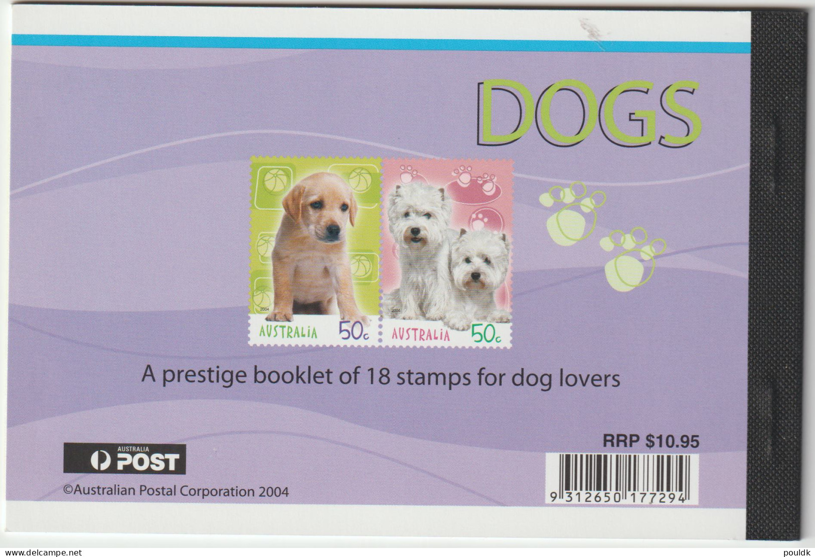 Australia 2004 Dogs Prestige Stamp Booklet MNH/**. Postal Weight 0,09 Kg. Please Read Sales Conditions Under - Perros