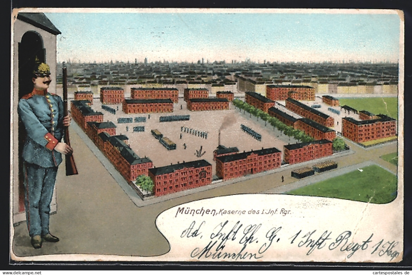 AK München, Kaserne Des I. Inf. Rgt.  - Muenchen