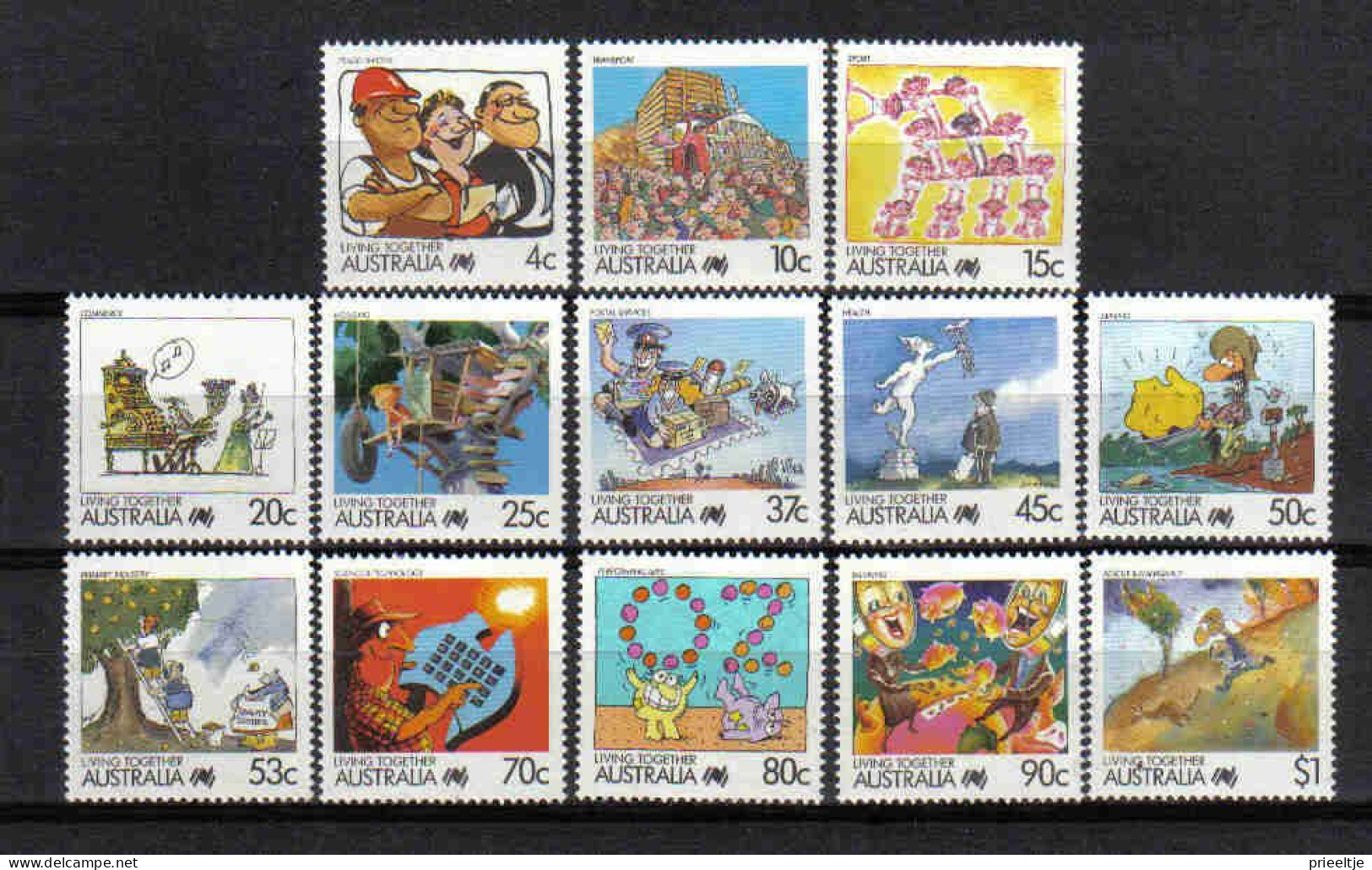 Australia 1988 Living Together Y.T. 1051/1063 ** - Mint Stamps