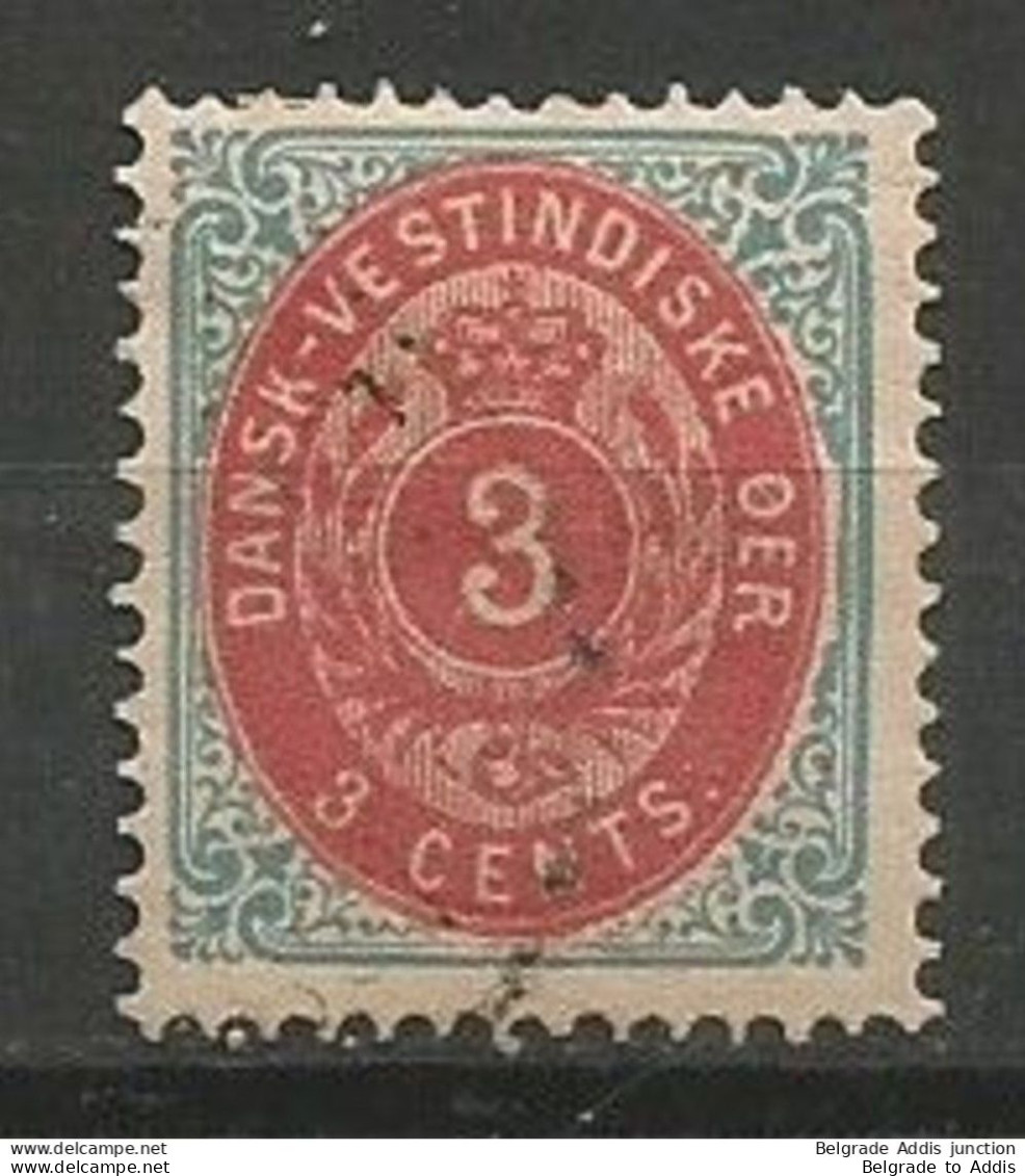 Denmark Danish West Indies Sc.#6 Used 1874 - Deens West-Indië