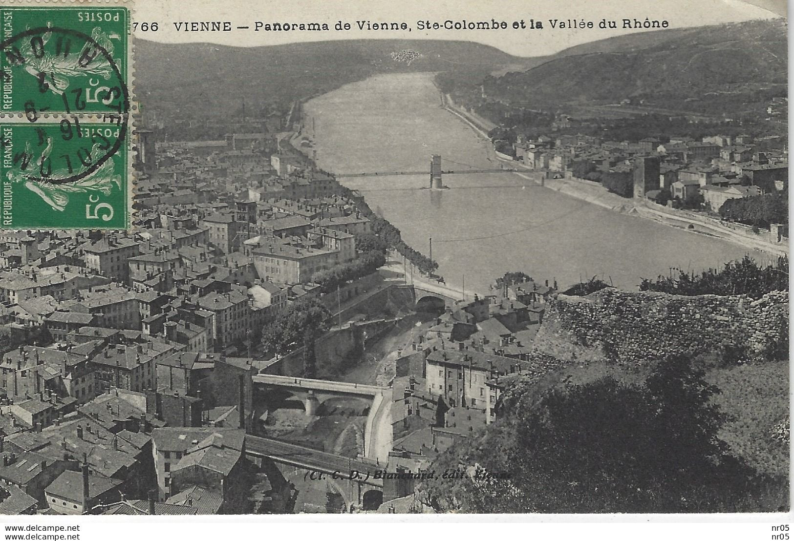 38  - VIENNE  ( Isere ) - Panorama De VIENNE, STE COLOMBE Et La Vallee Du Rhone - Vienne