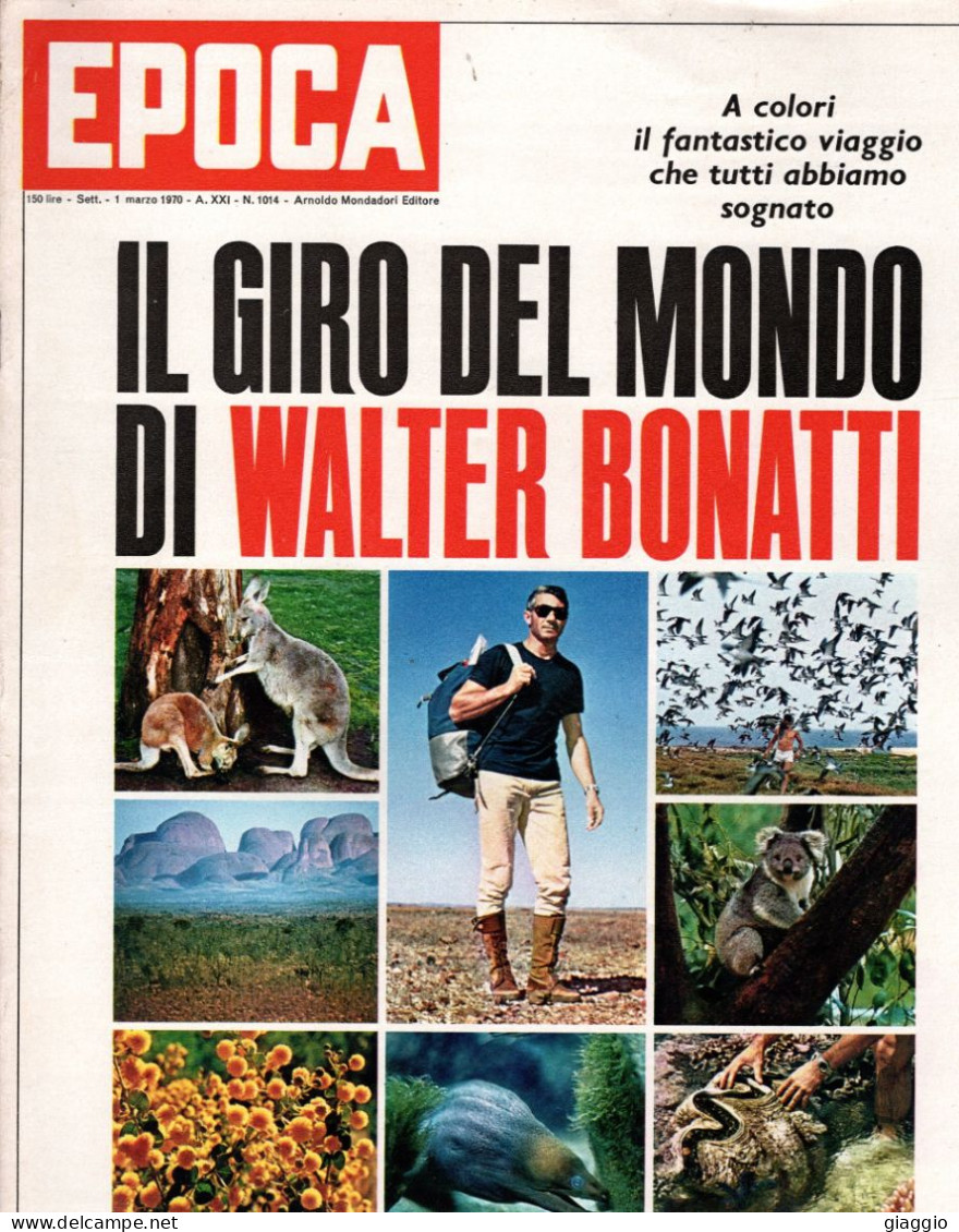 °°° RIVISTA EPOCA N° 1014 DEL 1 MARZO 1970 °°° - Other & Unclassified