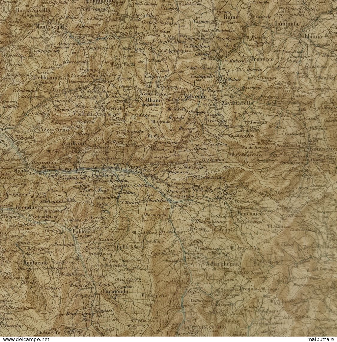 Carta Geografica Militare - Voghera - Scala 1 A 100.000 Istituto Geografico Militare 1927 Dimensioni  Cm. 50 X 48 - Mapas Geográficas