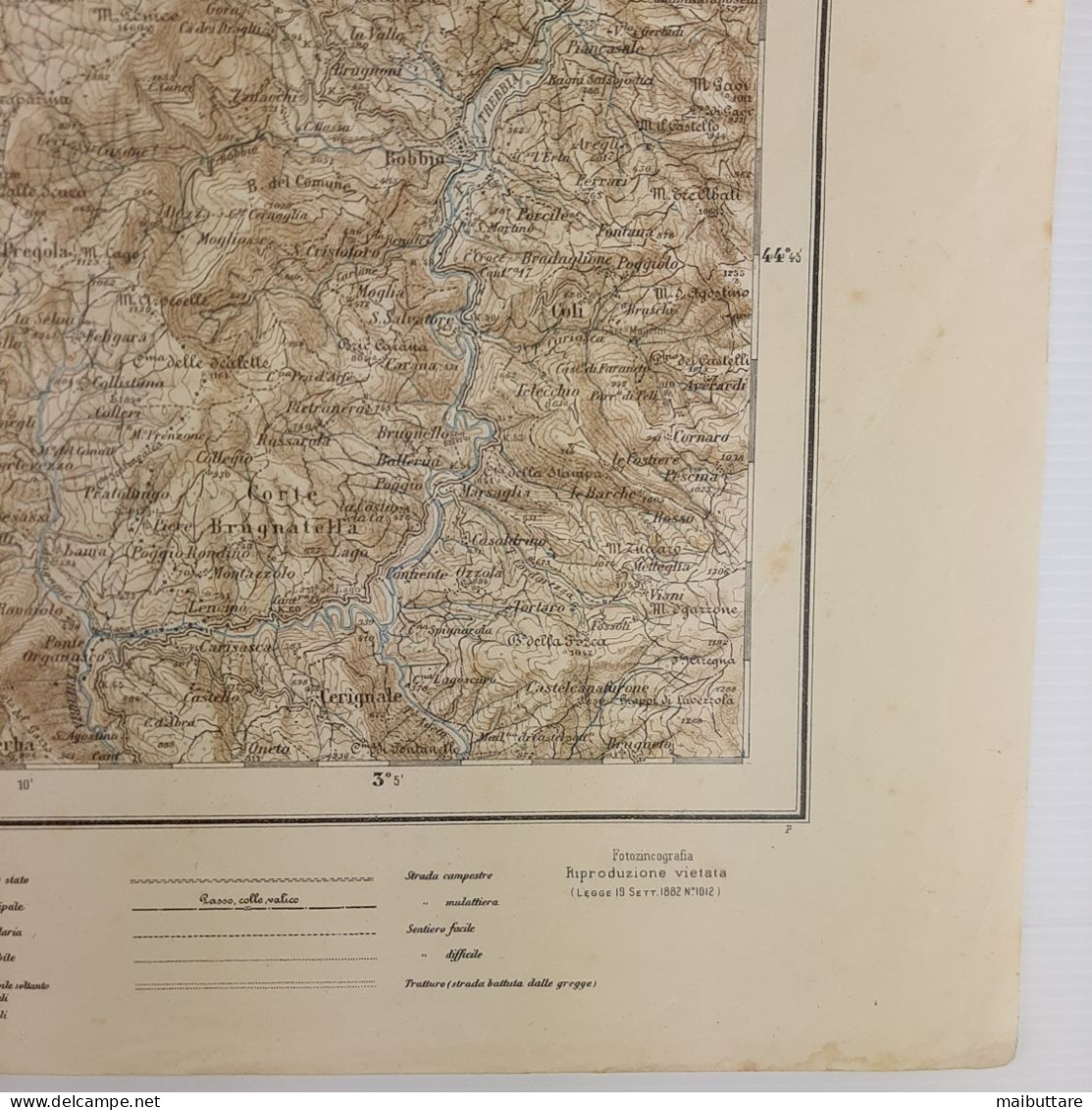 Carta Geografica Militare - Voghera - Scala 1 A 100.000 Istituto Geografico Militare 1927 Dimensioni  Cm. 50 X 48 - Mapas Geográficas