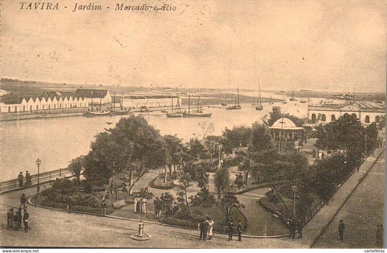 TAVIRA - Jardim, Mercado Diário E Coreto  ( 2 Scans ) - Faro