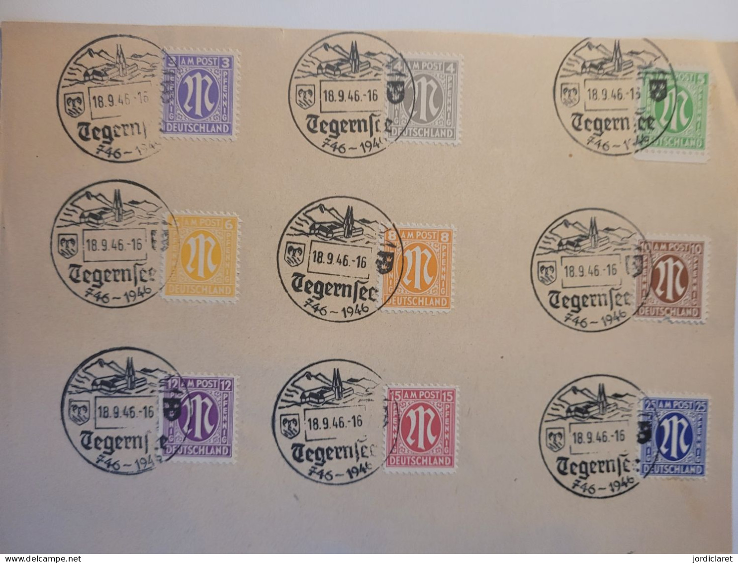 Postmarket 1946 Only Front - Briefe U. Dokumente