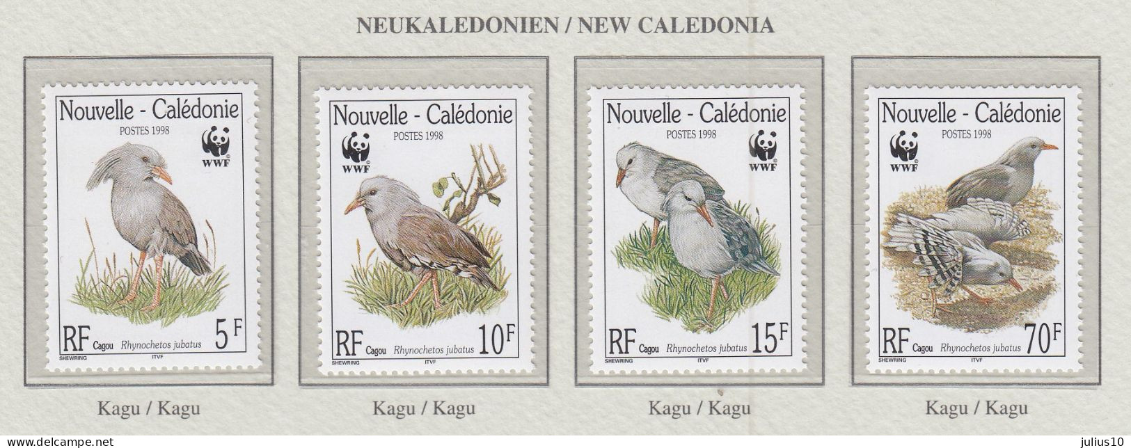 NEW CALEDONIA 1998 WWF Birds Mi 1144-1147 MNH(**) Fauna 590 - Otros & Sin Clasificación