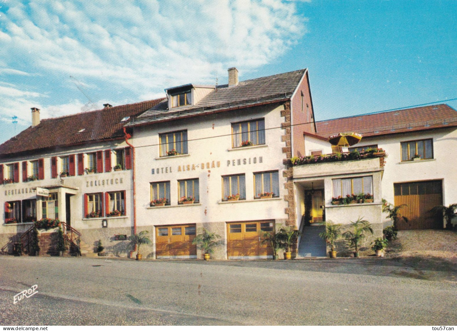 LA  HOUBE  -  MOSELLE  -  (57)  -  PEU  COURANTE  CPSM  -  RESTAURANT  ZOLLSTOCK. - Autres & Non Classés