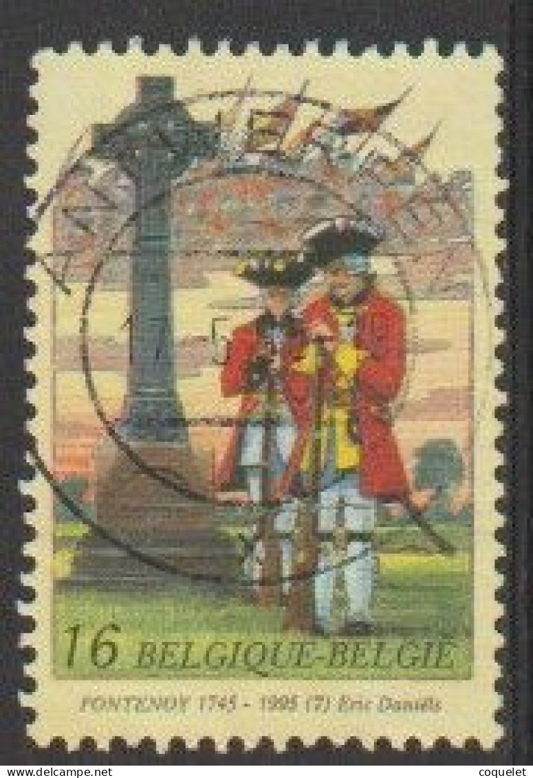 Belgique N° 2600  Obl.  Bataille De FONTENOY -  Belle Oblitération Centrale   émission Commune Avec L'Irlande - Used Stamps