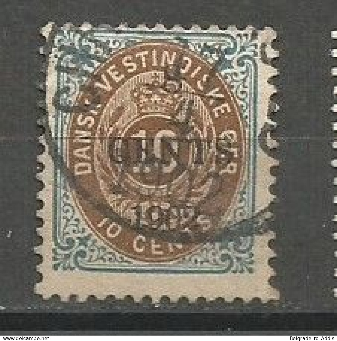 Denmark Danish West Indies Sc.#25 Used 1902 - Dänische Antillen (Westindien)