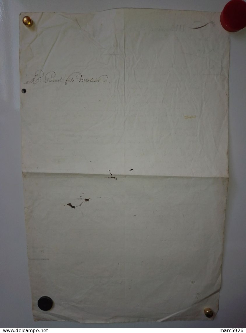 N°2001 ANCIENNE LETTRE A M PURNOT DE CHAUMEZ DATE 1831 - Historische Dokumente