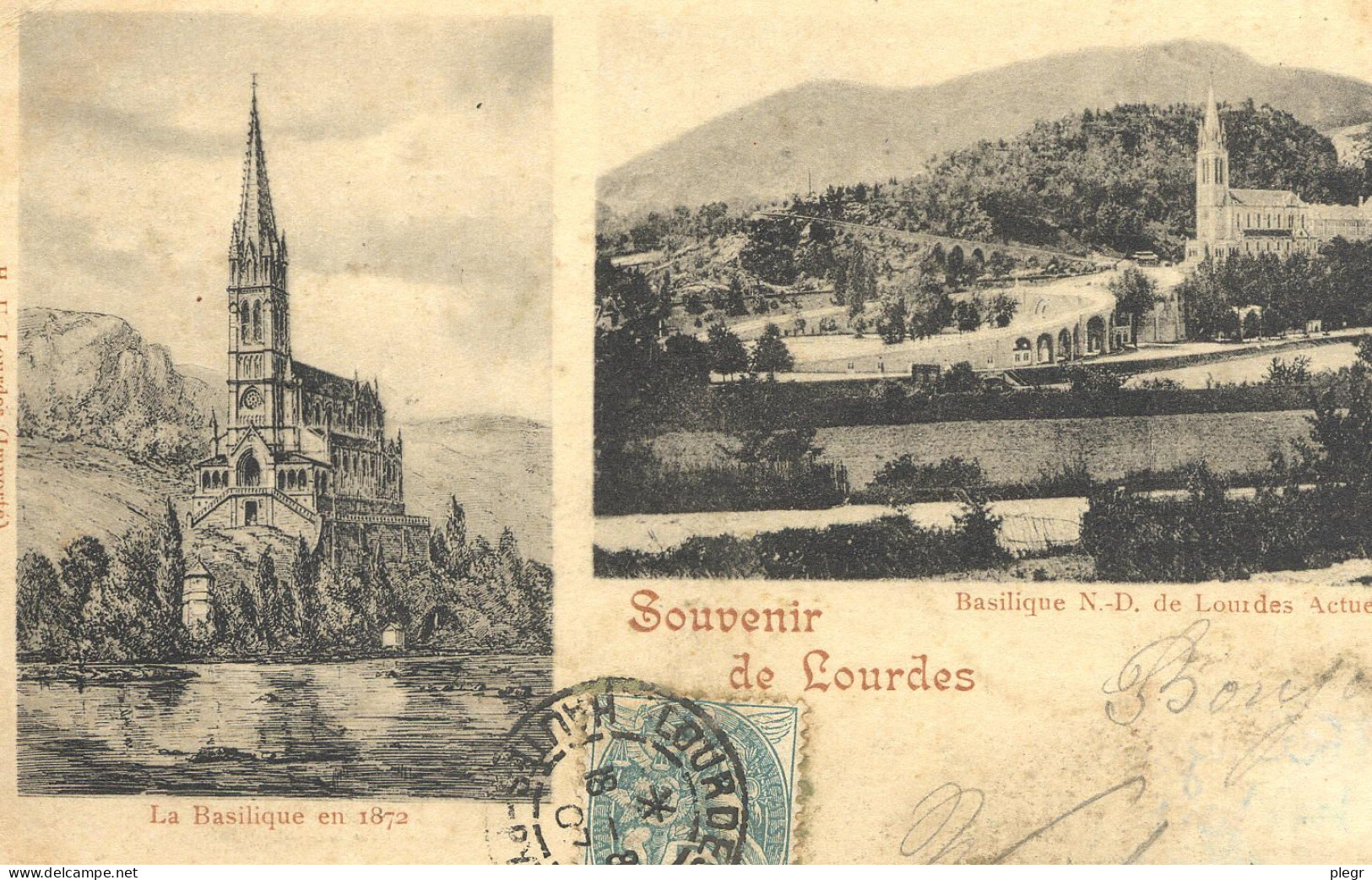 65286 01#0+14 - LOURDES - LOT DE 80 CARTES