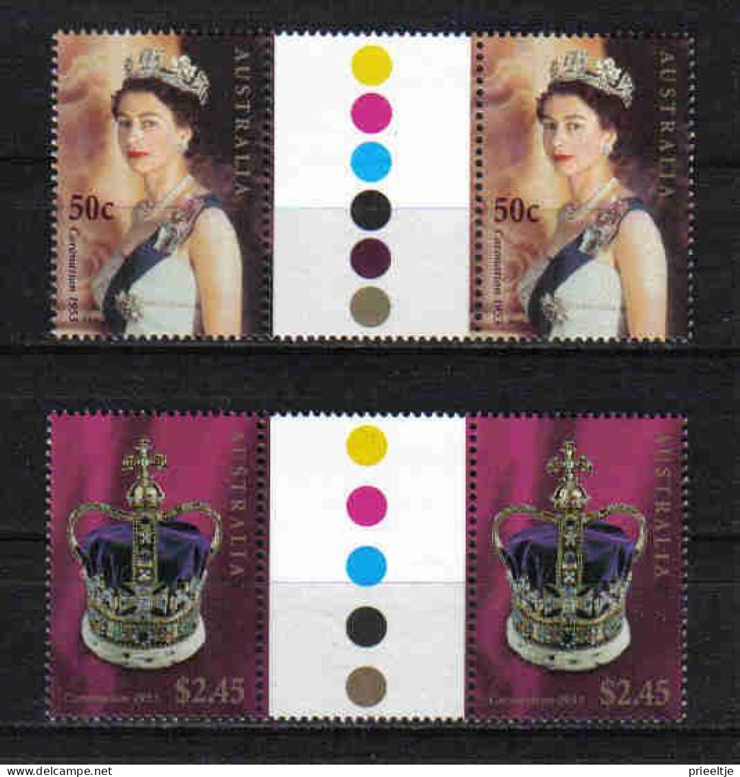 Australia 2003 Queen's Birthday Gutterpair Y.T. 2118/2119 ** - Mint Stamps