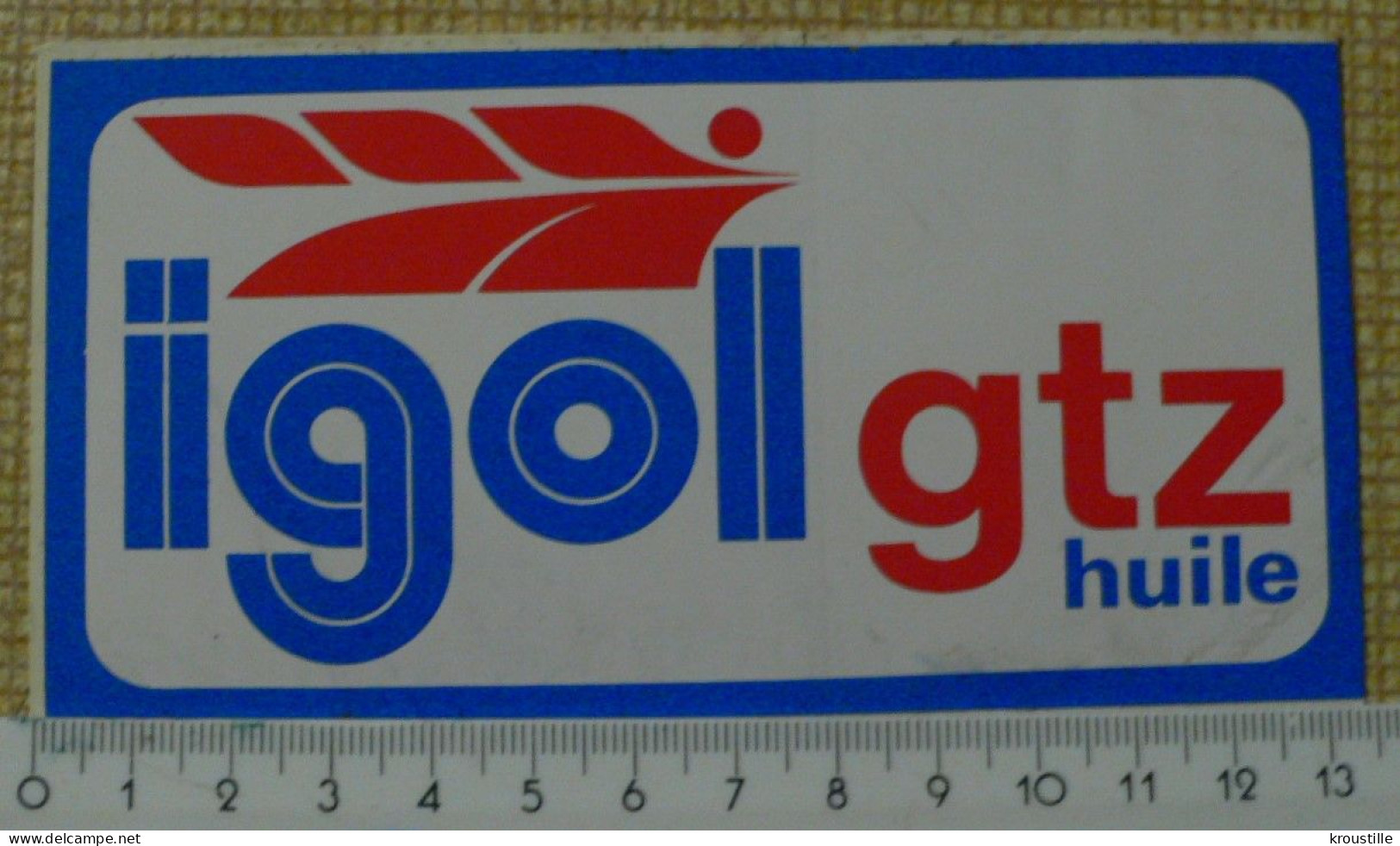 AUTOCOLLANT IGOL GTZ - THEME AUTOMOBILE - Pegatinas