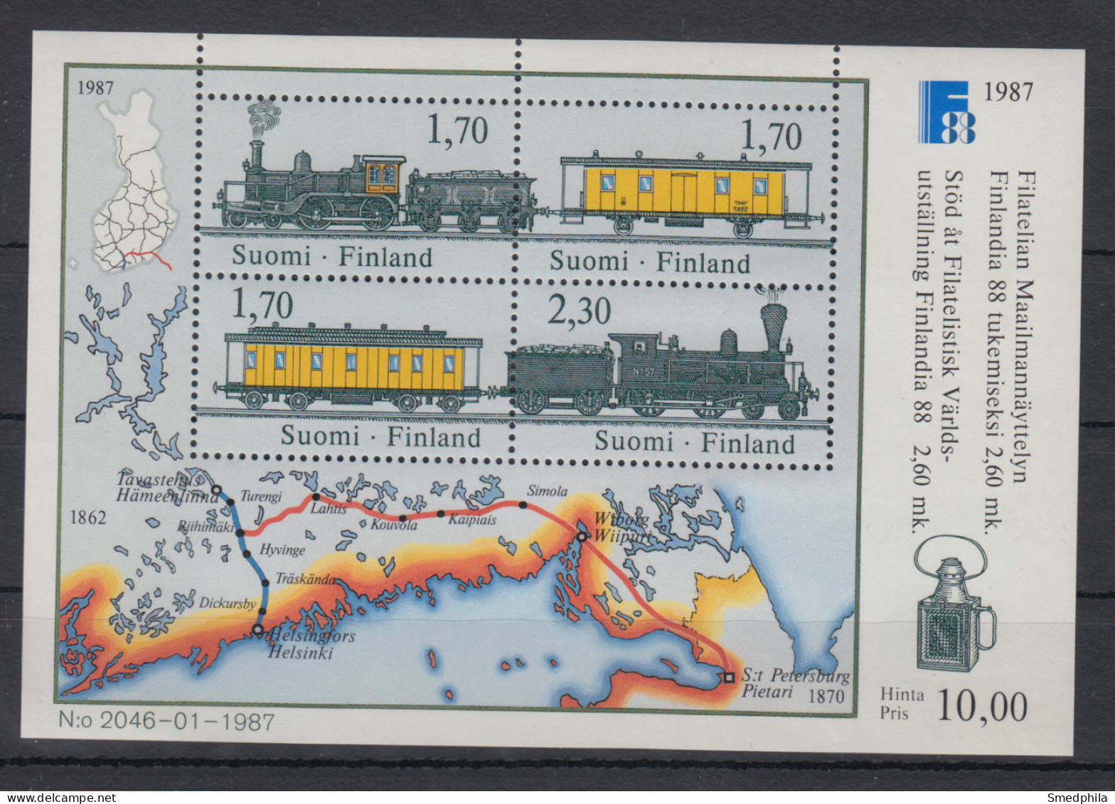 Finland 1987 - Michel Block 3 MNH ** - Blocs-feuillets