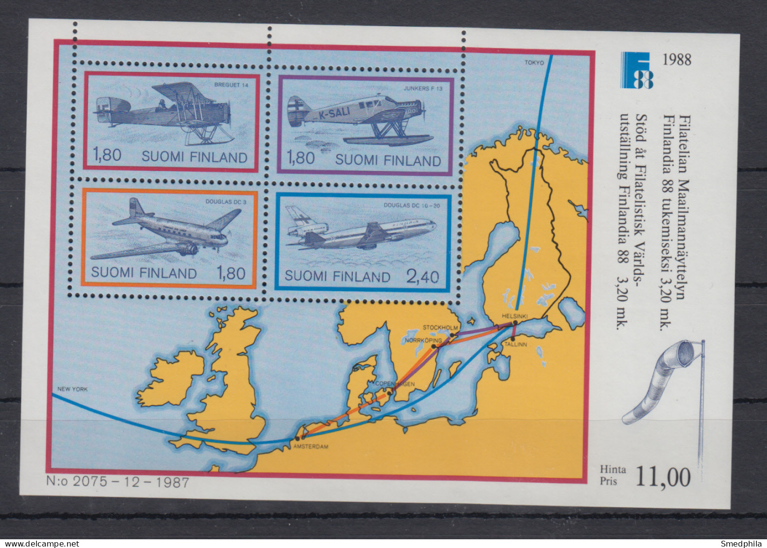 Finland 1988 - Michel Block 4 MNH ** - Hojas Bloque