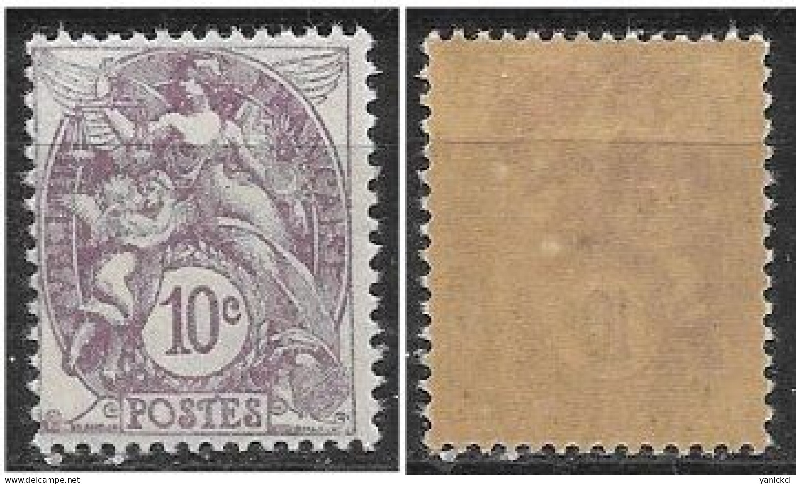 Type Blanc- 10 C. Violet - Type II - (1929 ) - Y & T N° 233 ** - Unused Stamps