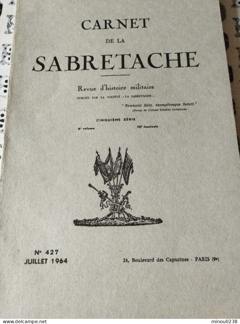 Carnet De La Sabretache - French