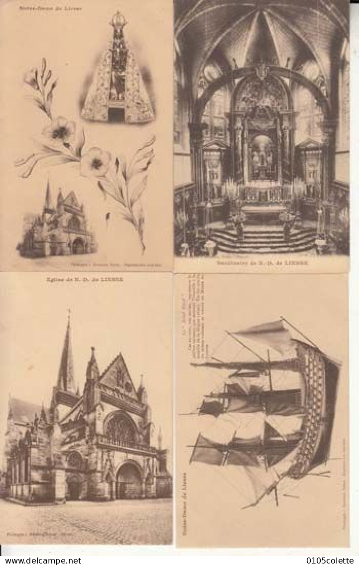 4 Cartes  France 02 - Notre Dame De Liesse   -  PRIX FIXE - ( Cd073) - Other & Unclassified