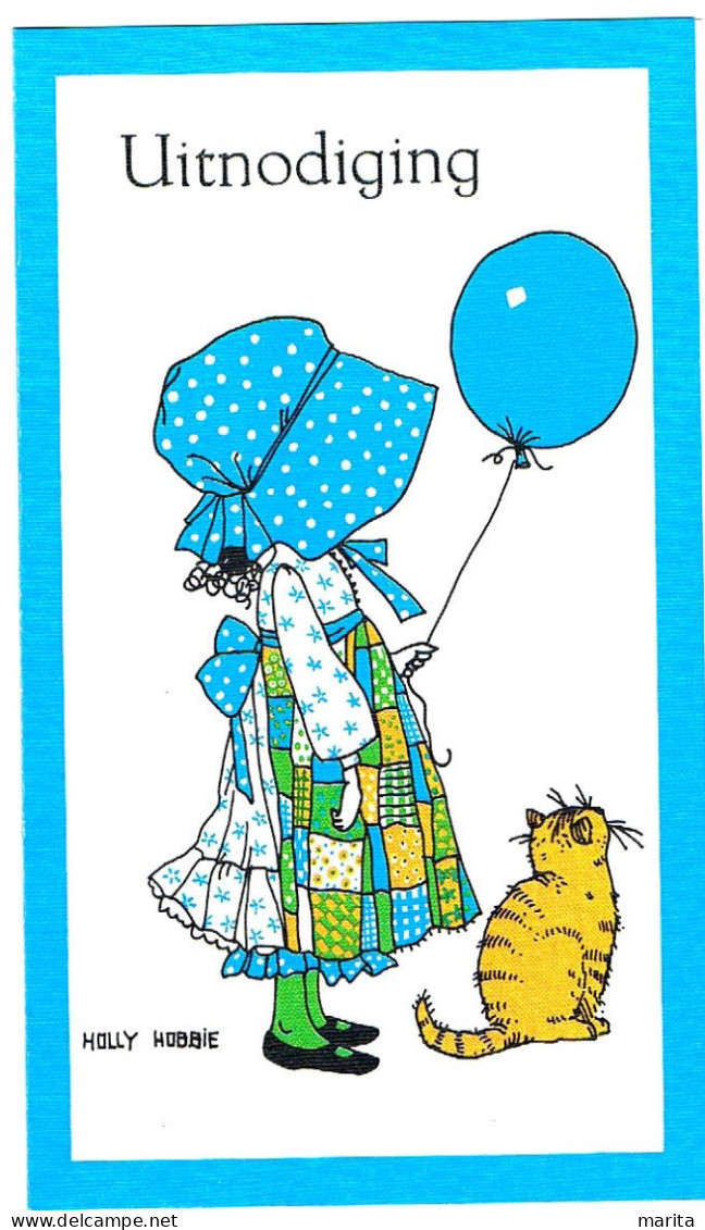 Chat Et Fillette -cat And Child-  Meisje Met Ballon En Poesje -katze, Kind- Holly Hobbie - Chats