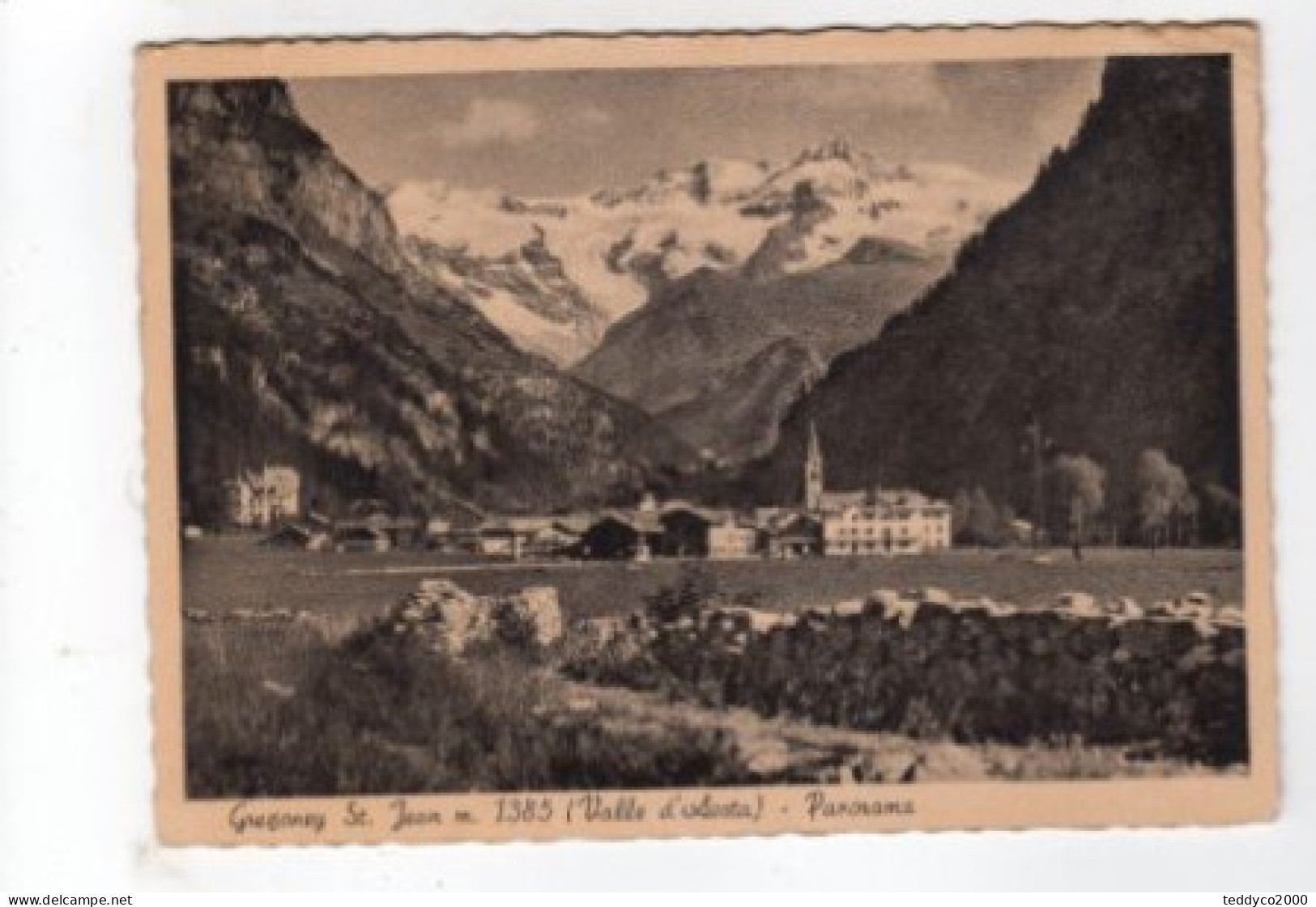 GRESSONEY ST. JEAN Panorama  1956 - Sonstige & Ohne Zuordnung
