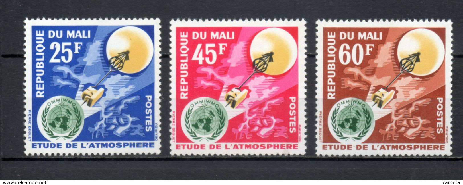 MALI  N° 47 à 49   NEUFS SANS CHARNIERE  COTE 3.50€    ESPACE ATMOSPHERE  VOIR DESCRIPTION - Mali (1959-...)