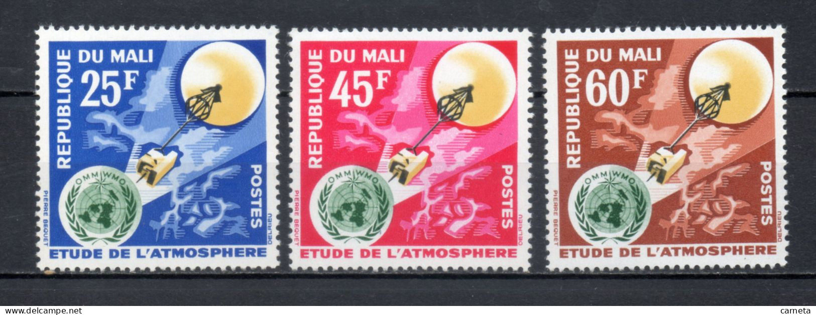 MALI  N° 47 à 49   NEUFS SANS CHARNIERE  COTE 3.50€    ESPACE ATMOSPHERE - Mali (1959-...)