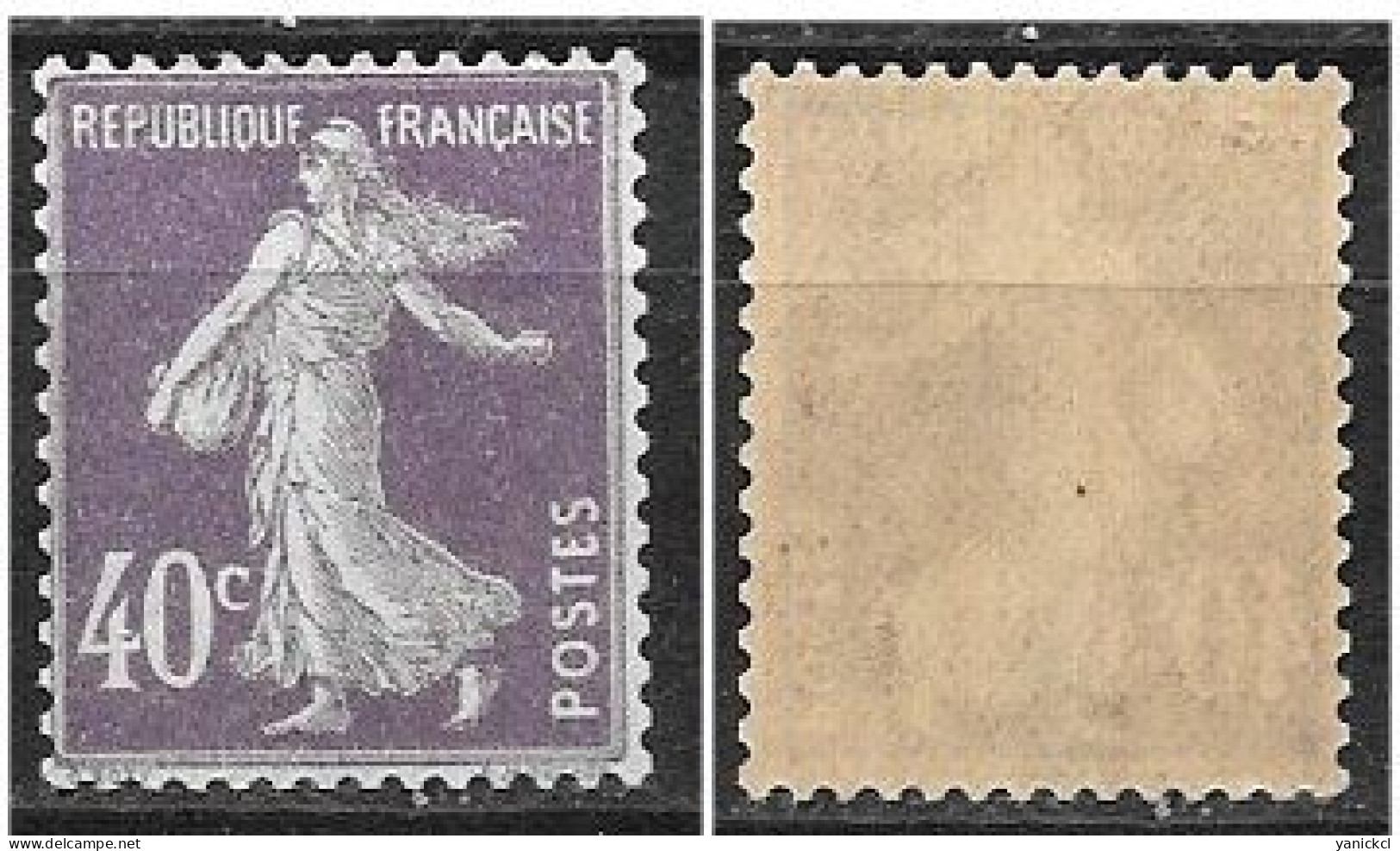 Semeuse - 40 C. Violet (II) - (1927) - Y & T N° 236 ** - Ungebraucht