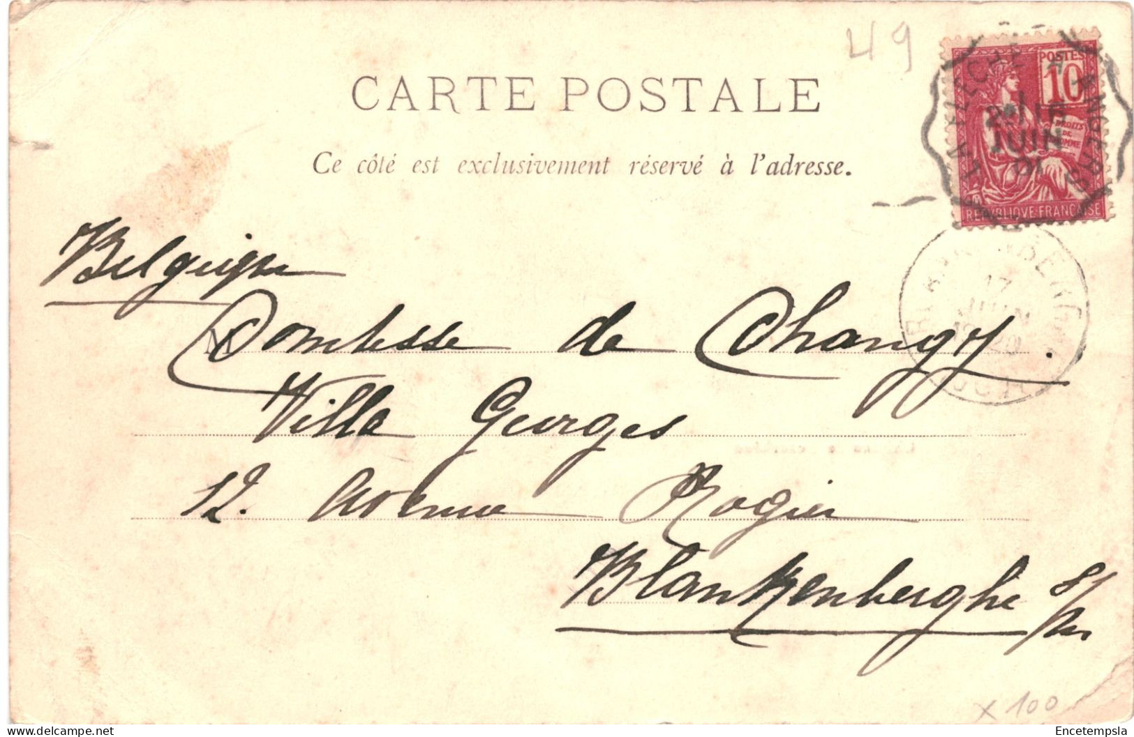 CPA Carte Postale France Rouziers Château De Beauchêne 1901 VM80268 - Chinon