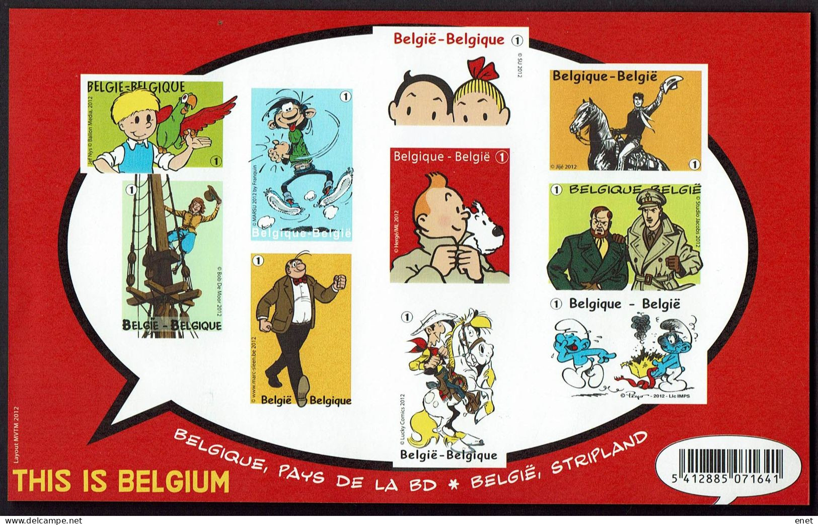 Belgie 2012 - OBP GCD10 (BL201) Stripverhalen - Fumetti