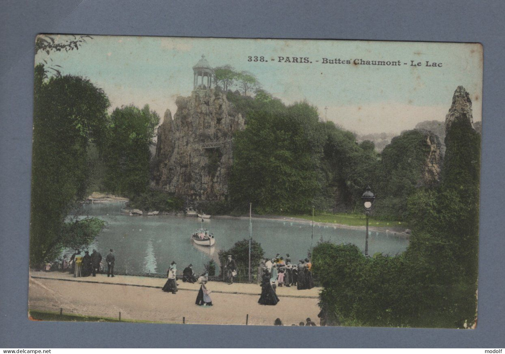 CPA - 75 - Paris - Buttes-Chaumont - Animée - Colorisée - Circulée En 1908 - Parks, Gardens