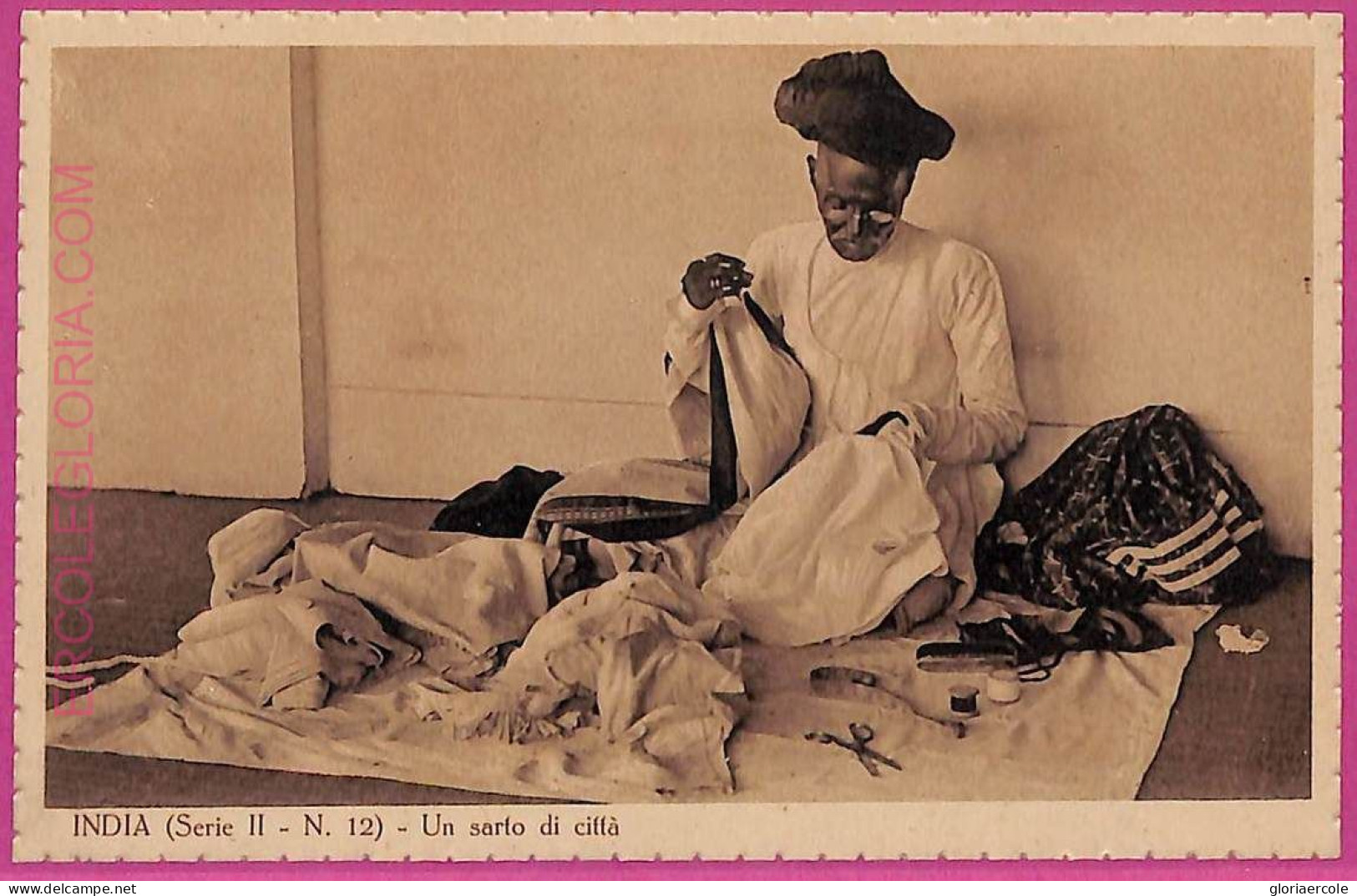 Ag3788  - INDIA - VINTAGE POSTCARD  - Ethnic - India