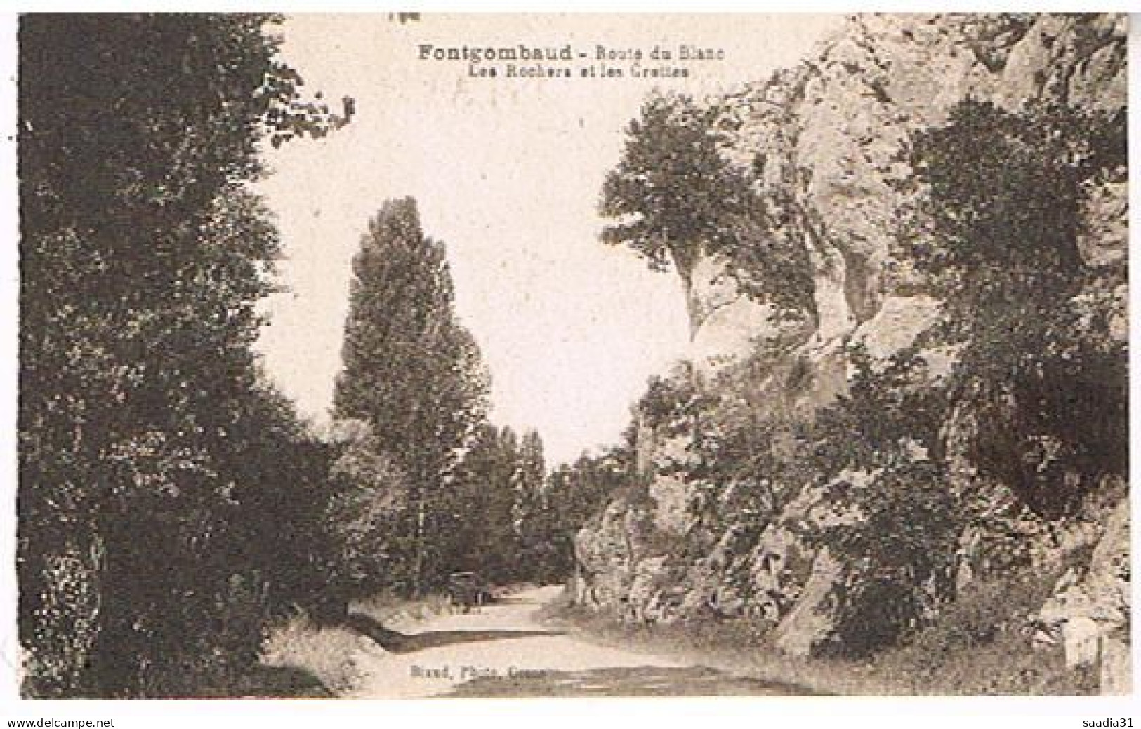 36    FONTGOMBAUD  ROUTE DU BLAC LES ROCHERS ETLES GROTTES - Altri & Non Classificati