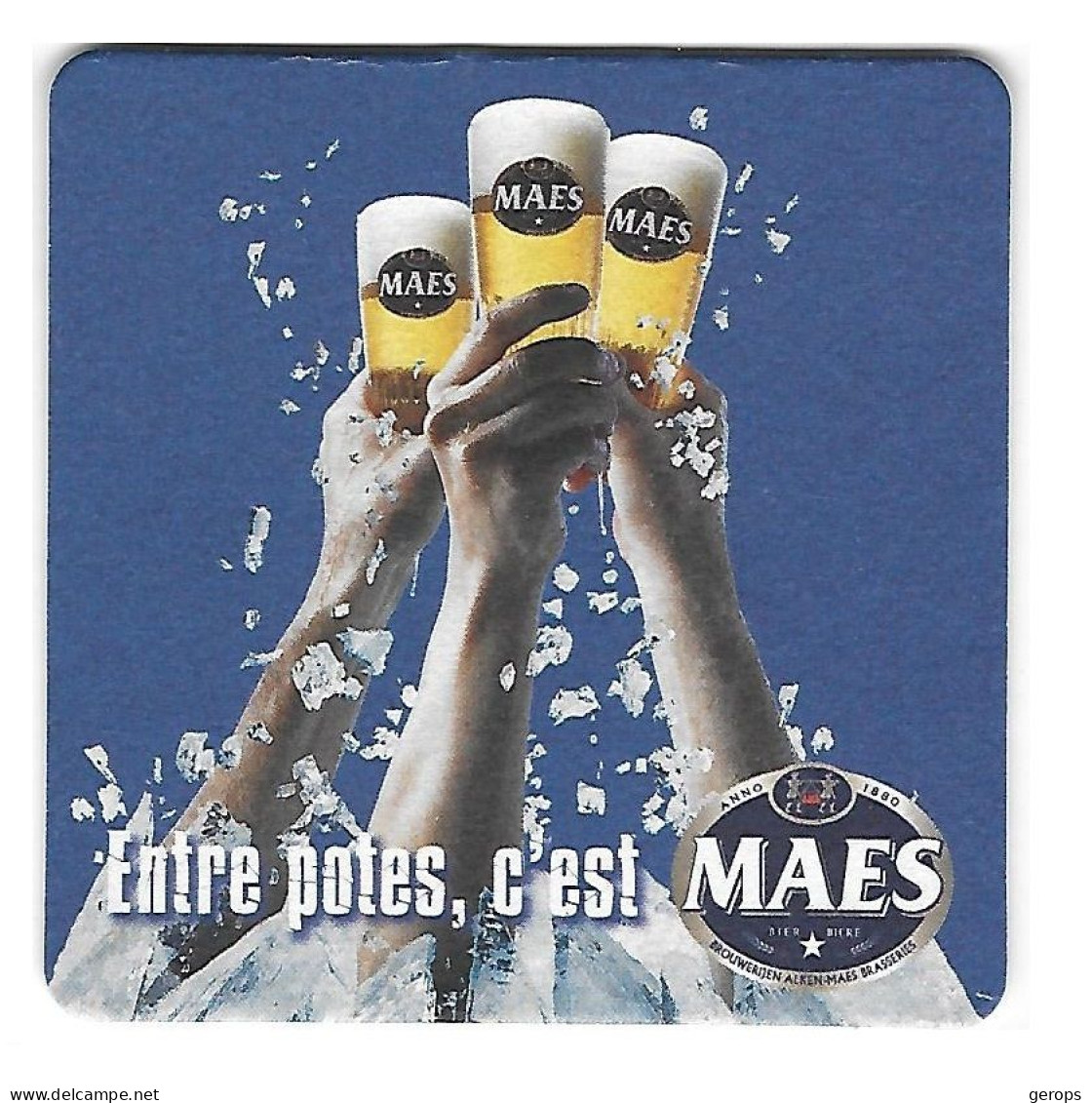 180a Brij. Maes Waarloos  Frans - Beer Mats