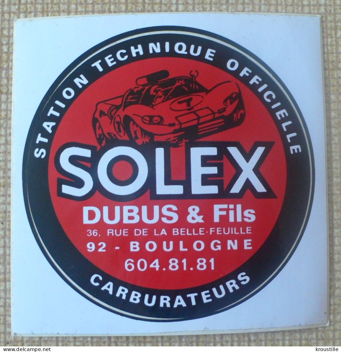 AUTOCOLLANT SOLEX DUBUS ET FILS - Aufkleber