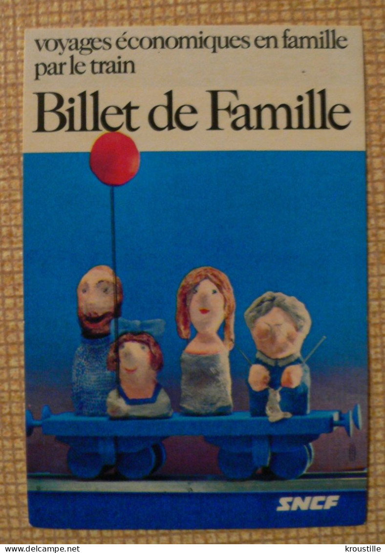 AUTOCOLLANT SNCF BILLET DE FAMILLE - Stickers