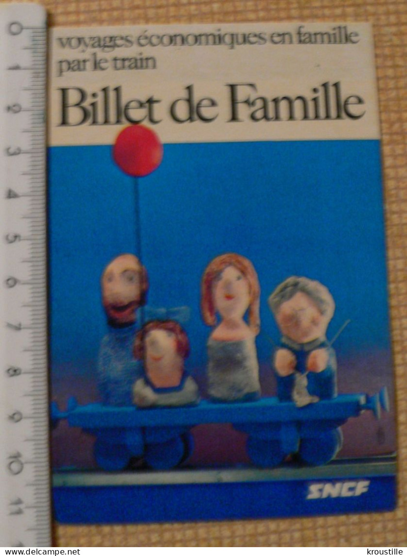 AUTOCOLLANT SNCF BILLET DE FAMILLE - Stickers