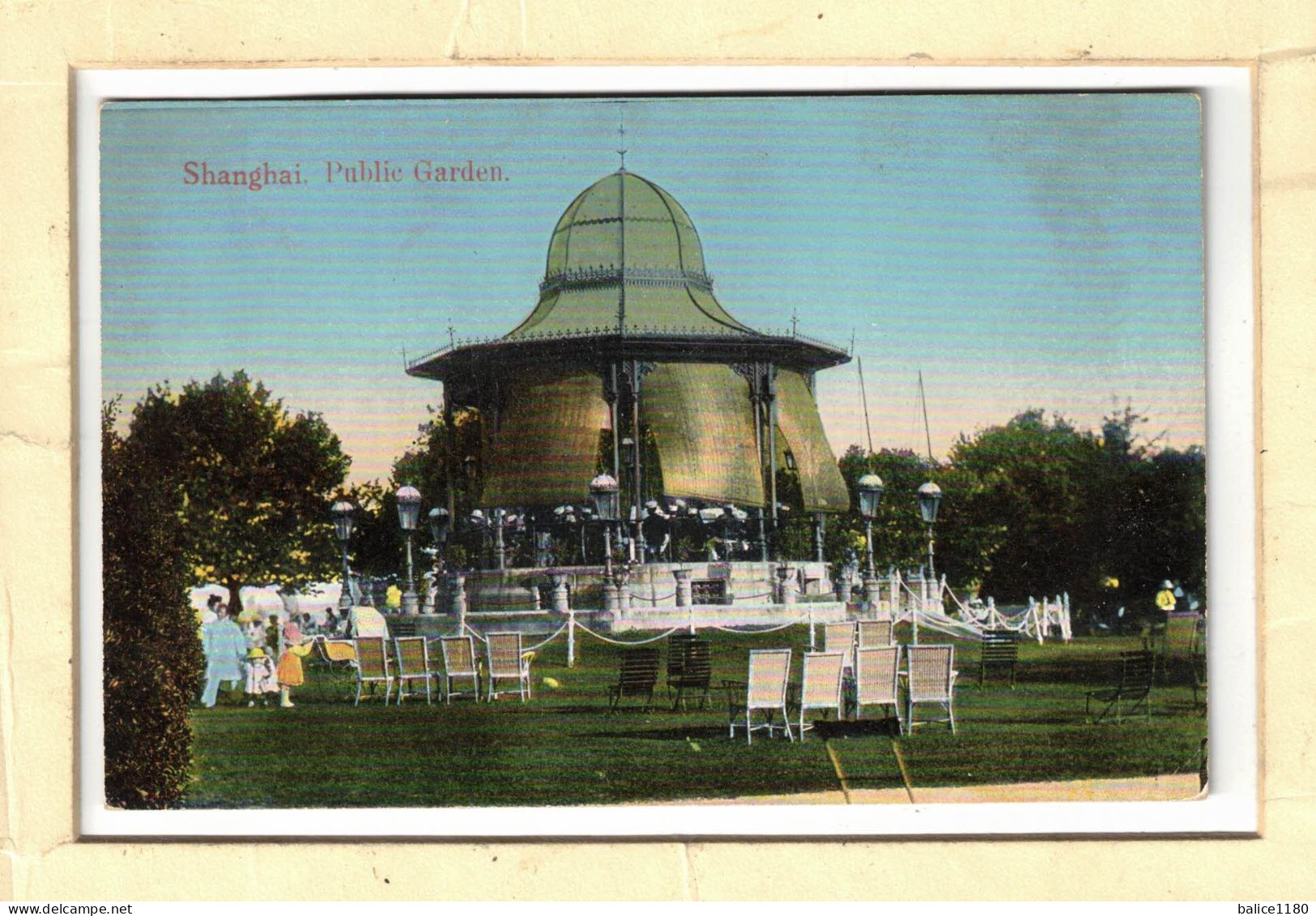 CPA  CHINE CHINA SHANGHAI ANIMATED PUBLIC GARDEN KIOSK   Old Postcard - China