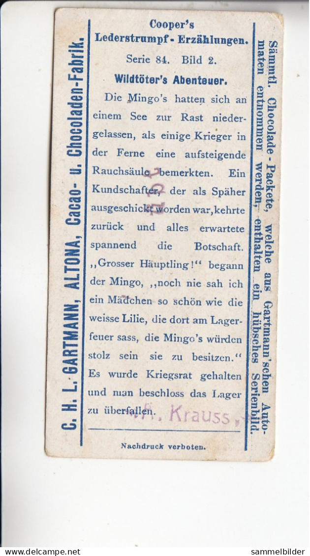 Gartmann  Coopers Lederstrumpf Erzählungen Wildtöters Abenteuer  Serie 84 #2 Von 1903 - Sonstige & Ohne Zuordnung